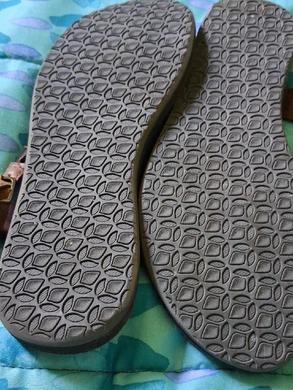 Reef Brown Sandal with Turquoise Accents